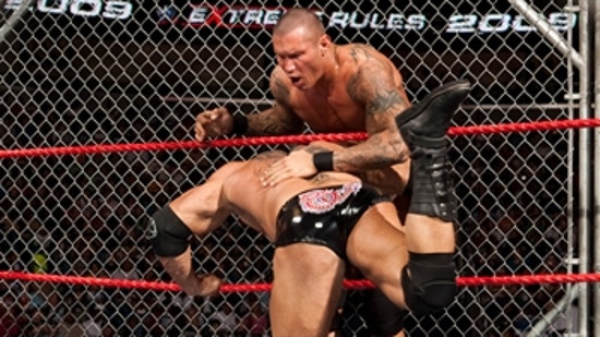 Randy Orton vs. Batista - WWE Title Steel Cage Match: WWE Extreme Rules 2009